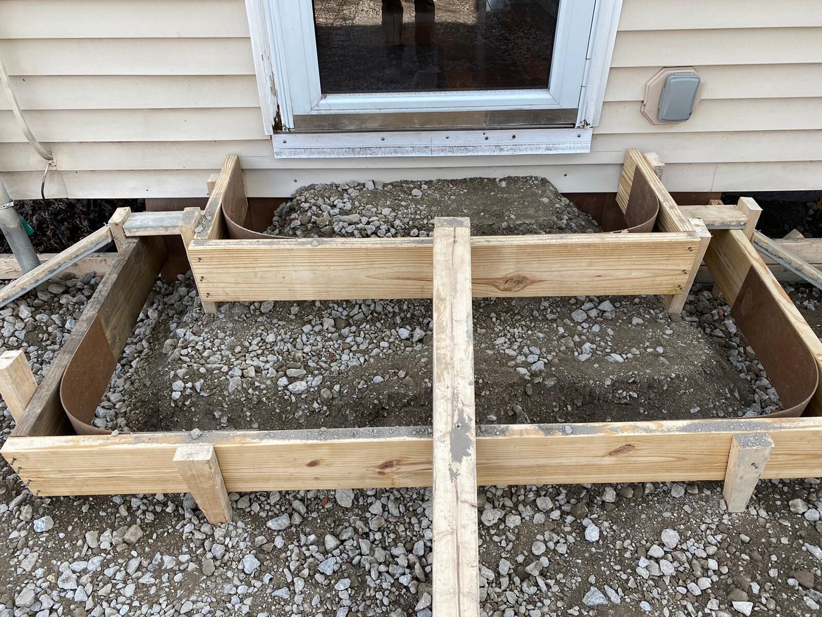 Formwork and sub-base preparation